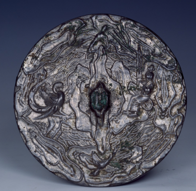 唐代 王子乔吹笙引凤铜镜中国国家博物馆 藏