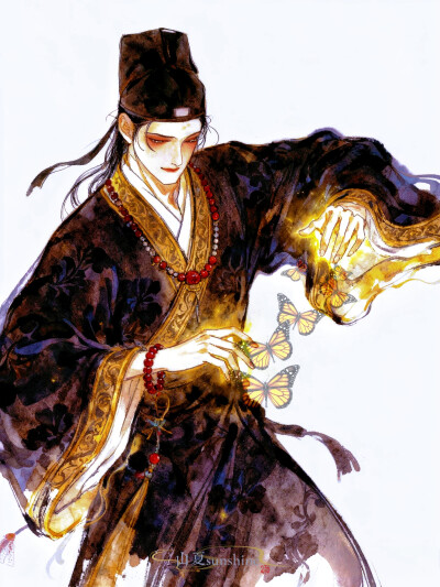 你身后风吹一夜，把初见撕成告别