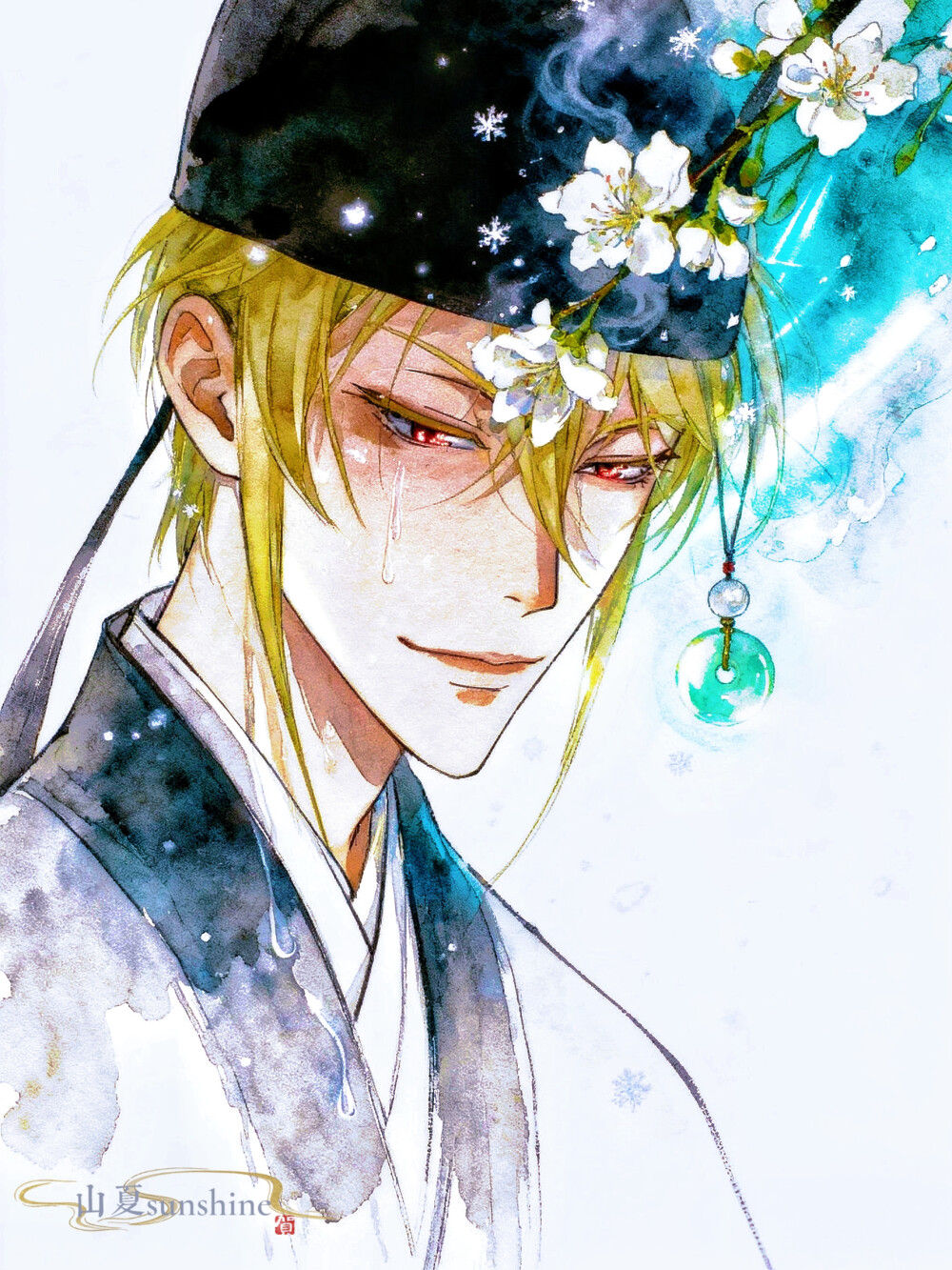 你身后风吹一夜，把初见撕成告别