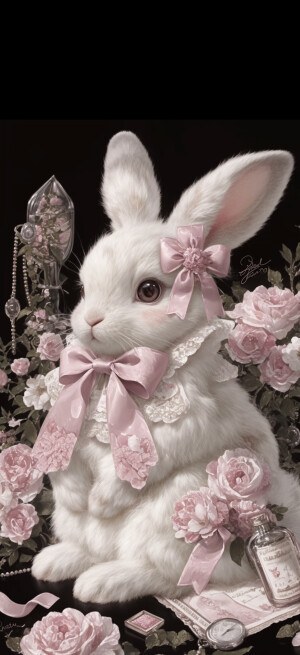 可爱小兔 手机壁纸