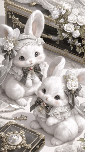 可爱小兔 手机壁纸