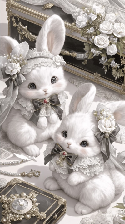 可爱小兔 手机壁纸