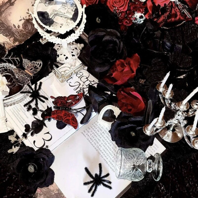 黑&红 哥特风 朋友圈背景 封面