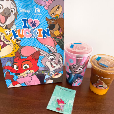 疯狂动物城2联名 （周一美式，一周没事）橙C美式，疯狂草莓冰茶