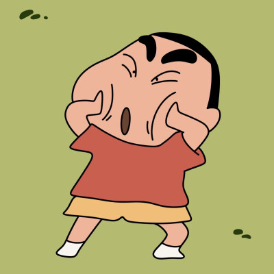 可爱搞怪动漫头像，蜡笔小新头像