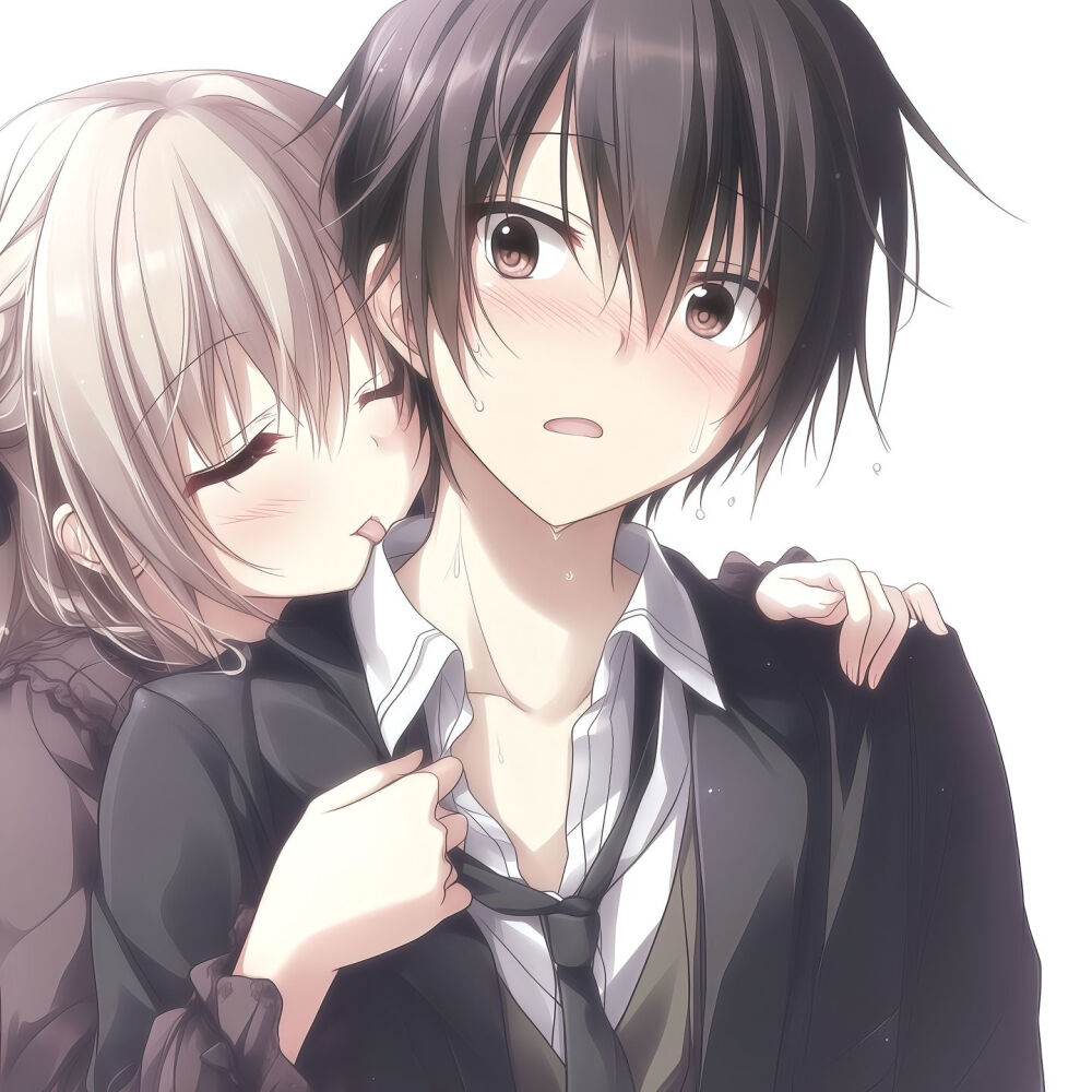 动漫情侣头像ai