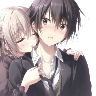 动漫情侣头像ai