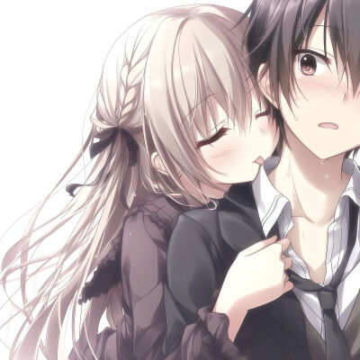 动漫情侣头像ai