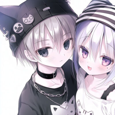 动漫情侣头像ai