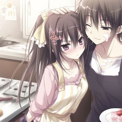 动漫情侣头像ai