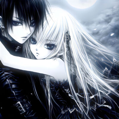 动漫情侣头像ai