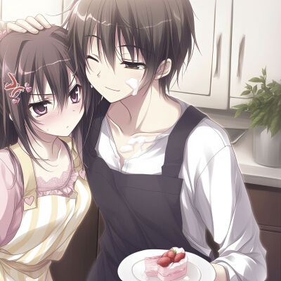 动漫情侣头像ai