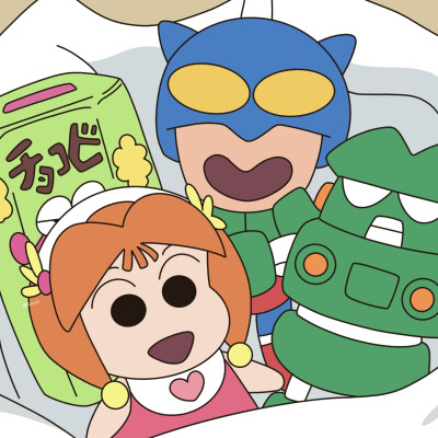 动漫背景图，蜡笔小新细节图