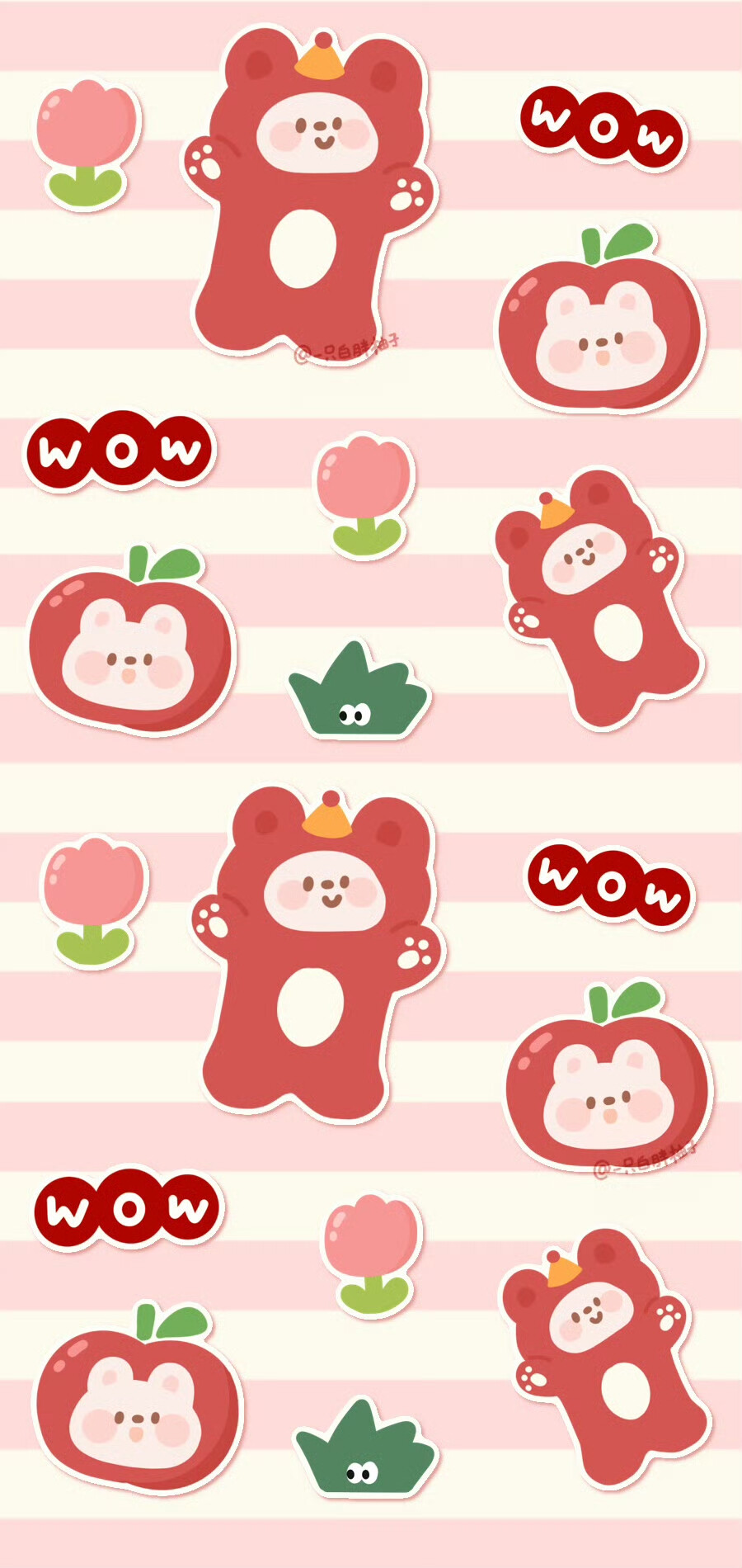 多巴胺配色防窥屏聊天背景图