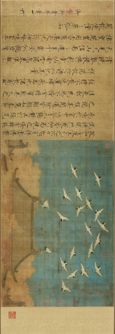 ▲ 北宋赵佶 《瑞鹤图》