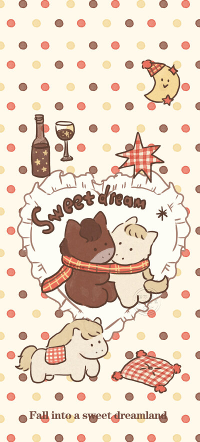 甜甜的小马手机壁纸