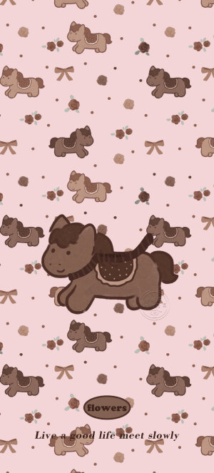 甜甜的小马手机壁纸