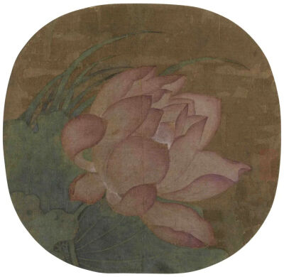 ▲南宋  佚名 《荷花图》 上海博物馆藏