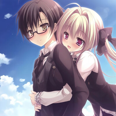 动漫情侣头像ai