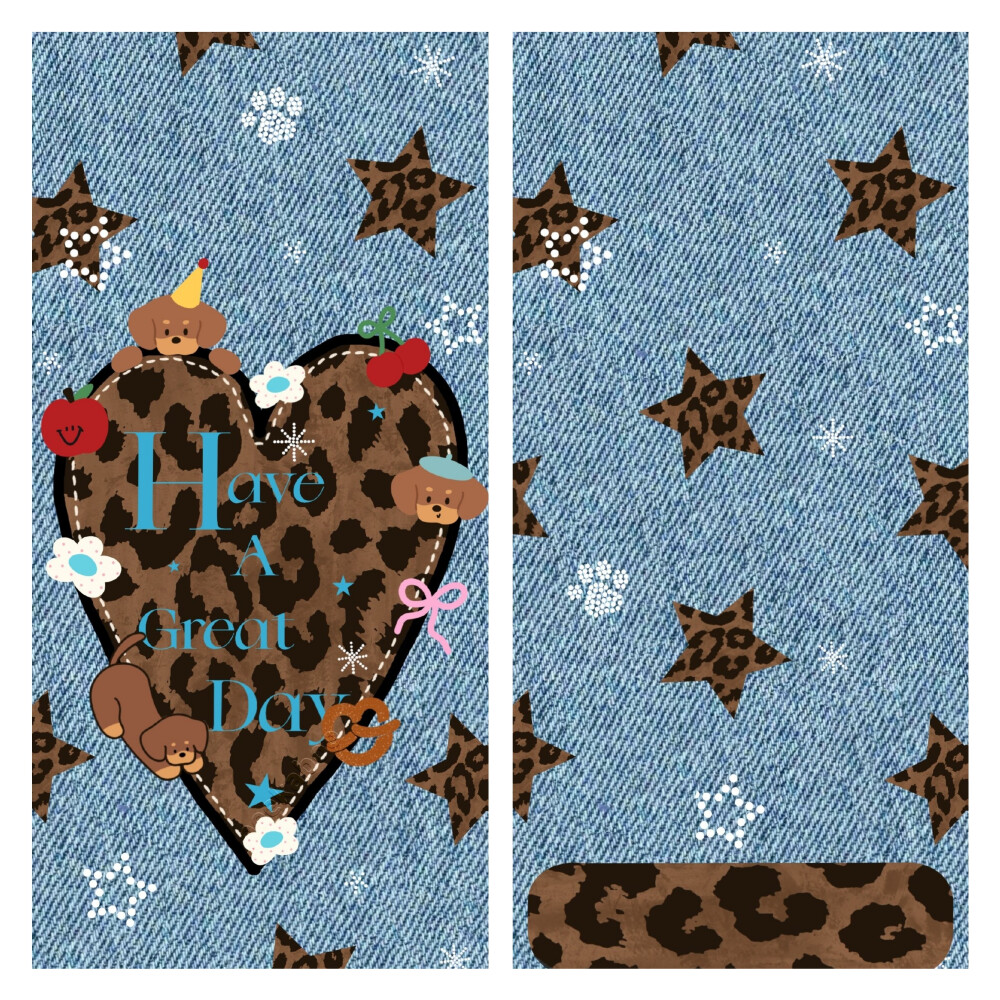 复古牛仔系列配套壁纸