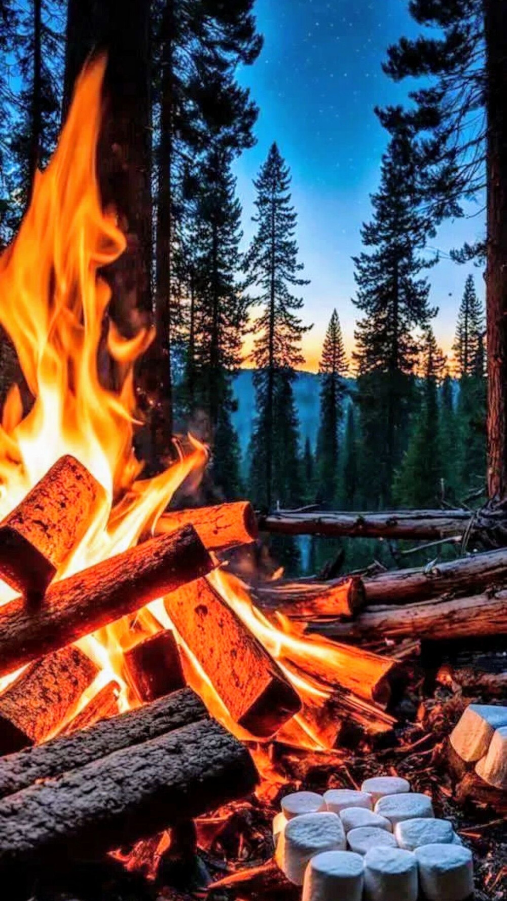 山野间的晨光与烟火 