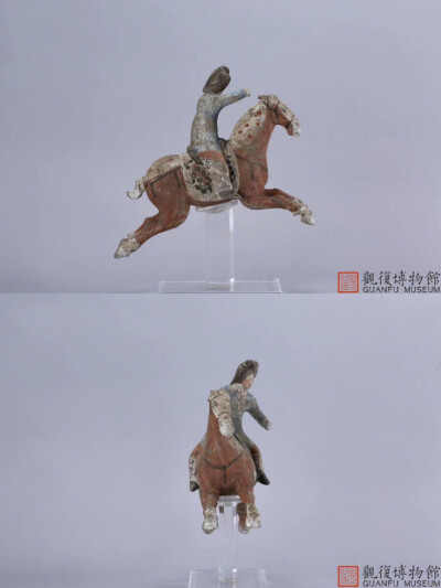 唐代 彩绘仕女马球俑 观复博物馆藏