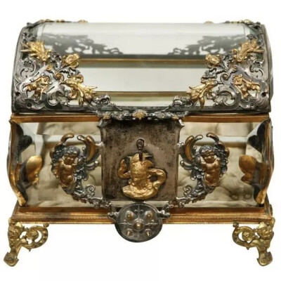 19th Century French Glass Box
