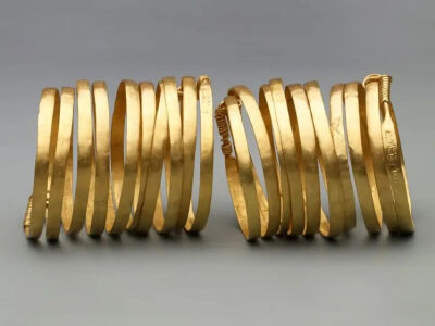 隋 李静训墓出土金手镯中国国家博物馆藏