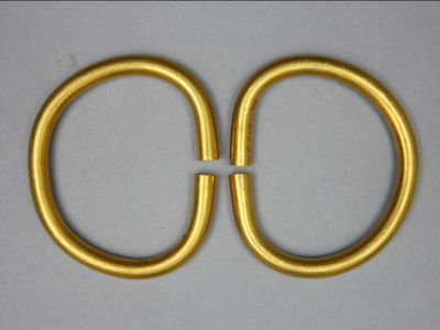 清 金光素镯故宫博物院藏