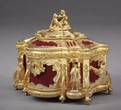 French gilt Jewelry box LATE 1880s