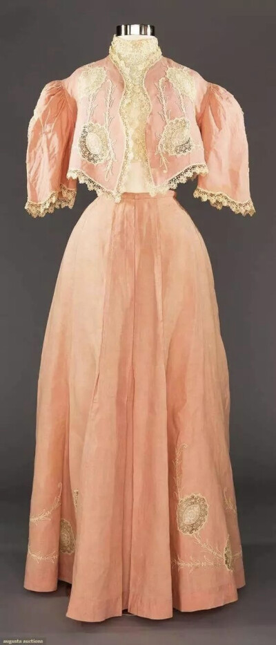 PINK LINEN DAY ENSEMBLE, c. 1905