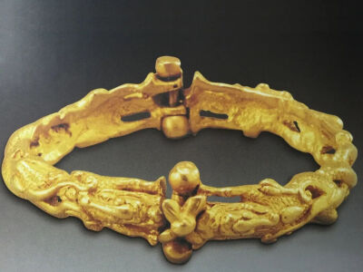 唐 四龙金镯咸阳文保中心藏