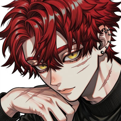 来源：pin
编辑：ai
动漫男头Δ