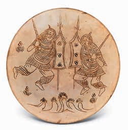 唐代 长沙窑锥画武士纹盏武汉市博物院藏