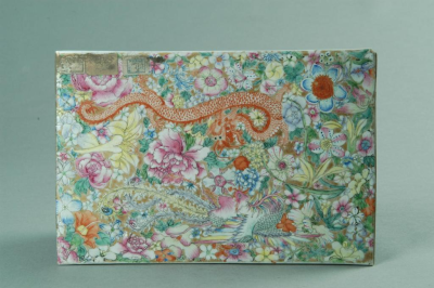 清代 粉彩瓷板河南博物院藏