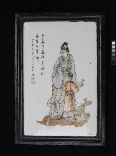 清代 人物故事纹瓷板湖南博物院藏