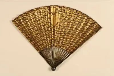 明代 泥金折扇1972年湖南岳阳五里牌721工地明墓出土