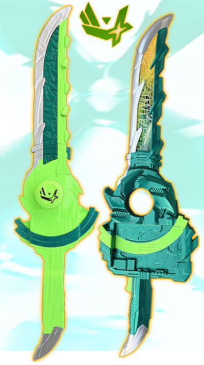 风双剑翠风，双剑。假面骑士剑斩。《假面骑士圣刃》系列。(侵权删)