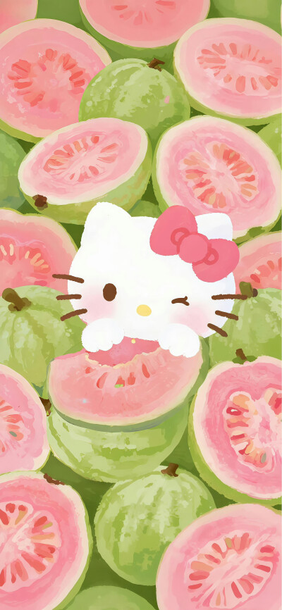Kitty满屏水果可爱壁纸
图源：ss
#插画壁纸#