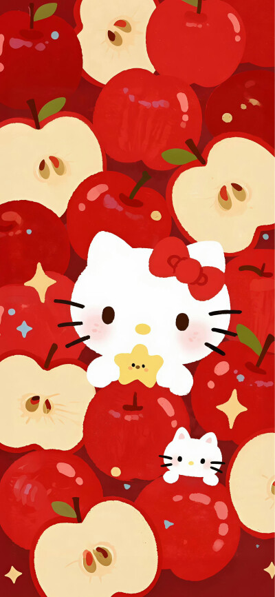 Kitty满屏水果可爱壁纸
图源：ss
#插画壁纸#