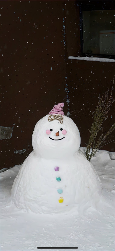 粉嫩的冬日壁纸