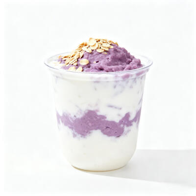 芋泥奶茶白底头像