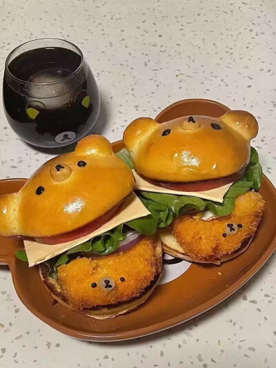 可爱的面包 汉堡包