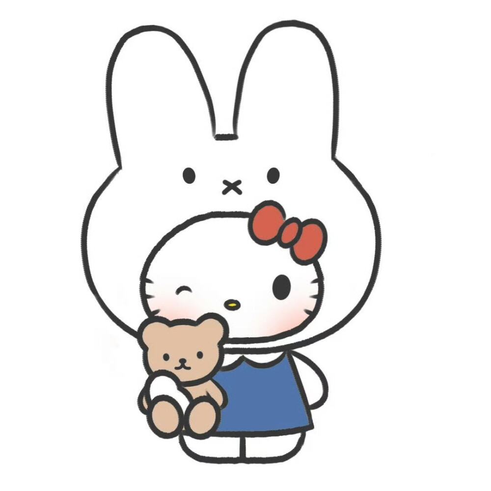 Miffy×Kitty可爱头像
图源：Kitty小宇宙
#闺蜜头像#