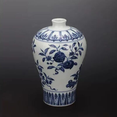 明永乐 青花折枝花果纹梅瓶观复博物馆藏