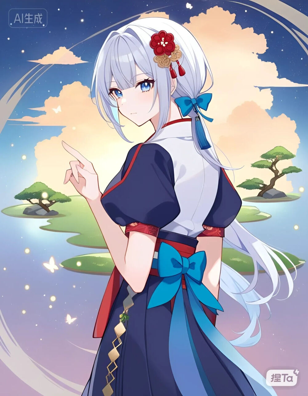 古风白毛雪茗羽