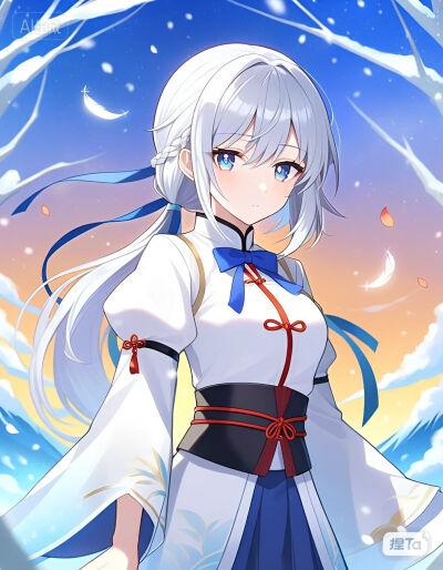 古风白毛雪茗羽