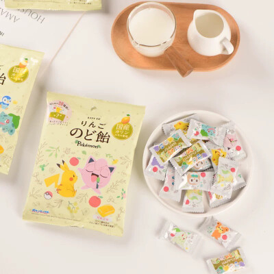 乐天x宝可梦苹果味润喉糖