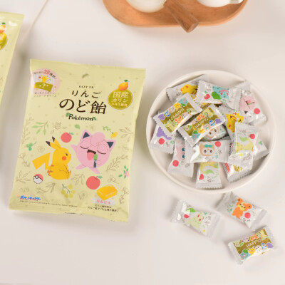 乐天x宝可梦苹果味润喉糖