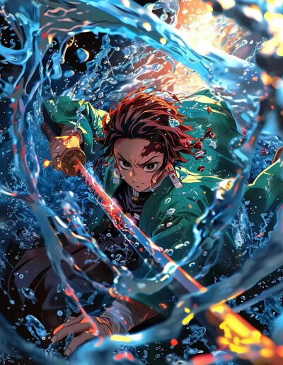 鬼灭之刃 灶门炭治郎
画师未知